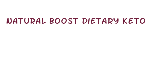 natural boost dietary keto pills