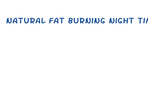 natural fat burning night time pills