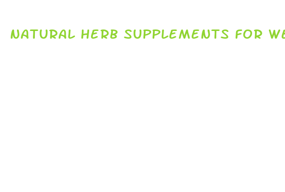 natural herb supplements for weight loss