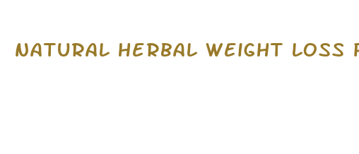 natural herbal weight loss pills