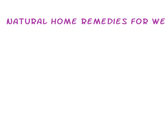 natural home remedies for weight loss