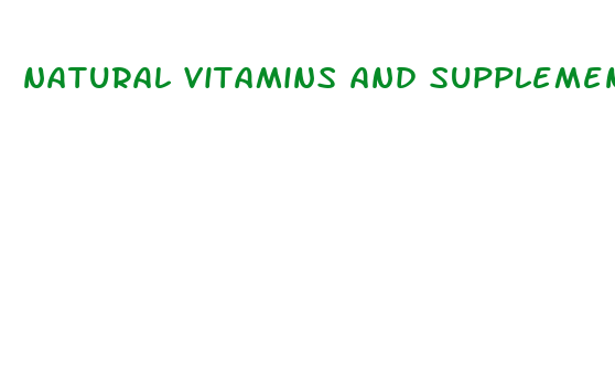 natural vitamins and supplements for weight loss