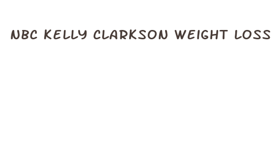 nbc kelly clarkson weight loss