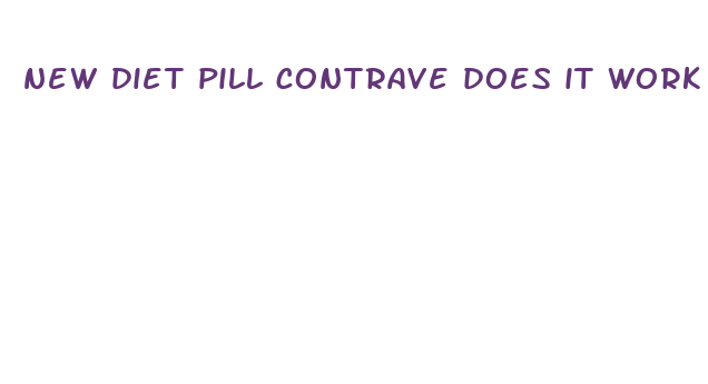 new diet pill contrave does it work