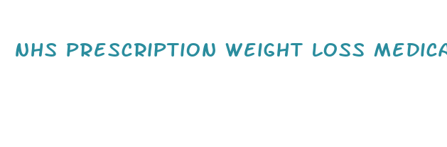 nhs prescription weight loss medication