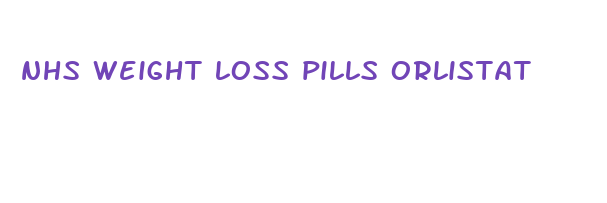 nhs weight loss pills orlistat