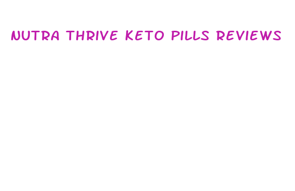 nutra thrive keto pills reviews