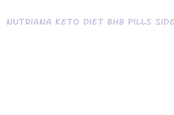 nutriana keto diet bhb pills side effects