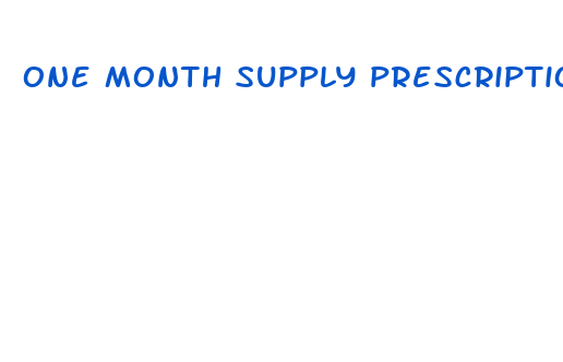 one month supply prescription weight lose pills