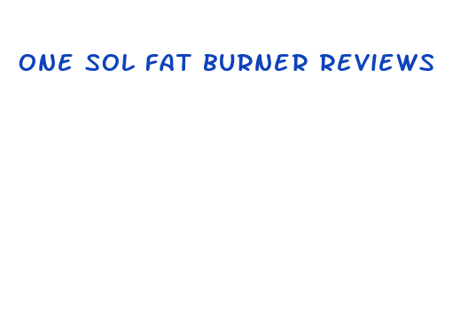 one sol fat burner reviews