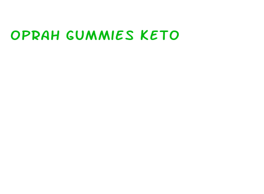 oprah gummies keto