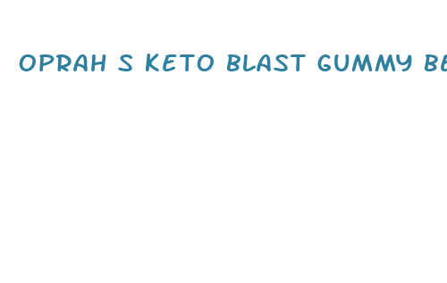 oprah s keto blast gummy bears