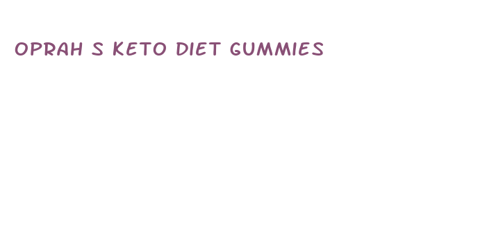 oprah s keto diet gummies