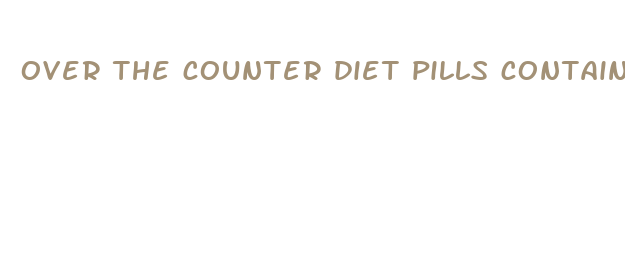 over the counter diet pills containing ephedra