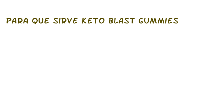 para que sirve keto blast gummies