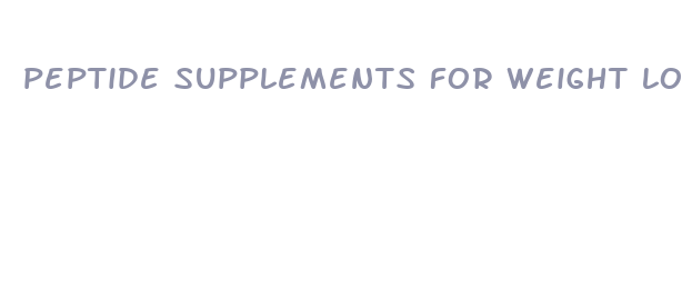 peptide supplements for weight loss