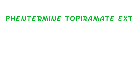 phentermine topiramate extended release qsymia