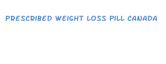 prescribed weight loss pill canada