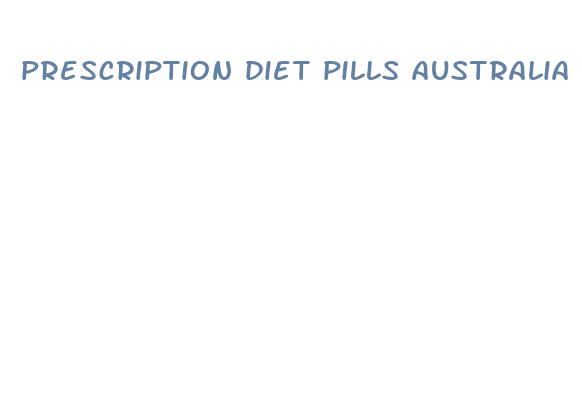 prescription diet pills australia