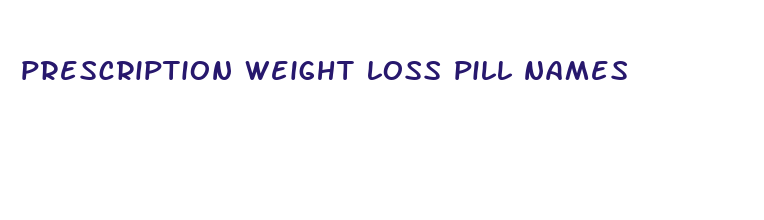 prescription weight loss pill names