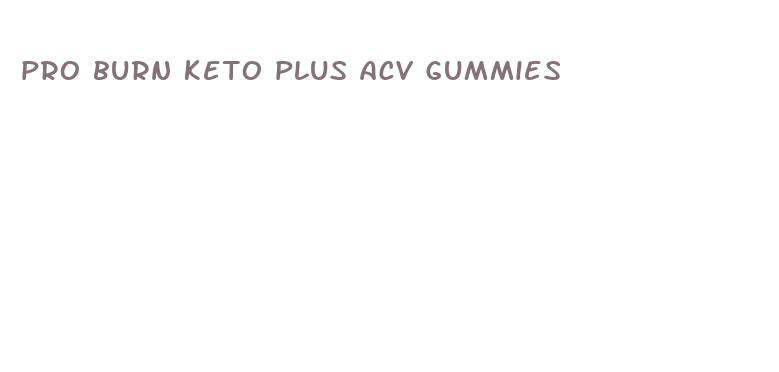 pro burn keto plus acv gummies