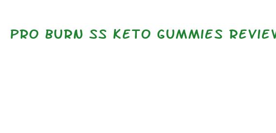 pro burn ss keto gummies reviews