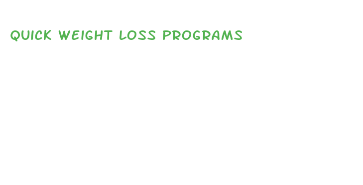 quick weight loss programs