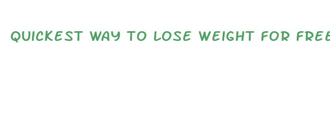 quickest way to lose weight for free