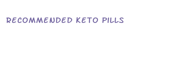 recommended keto pills