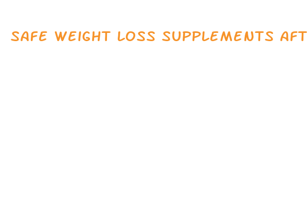 safe weight loss supplements after gastric sleeve