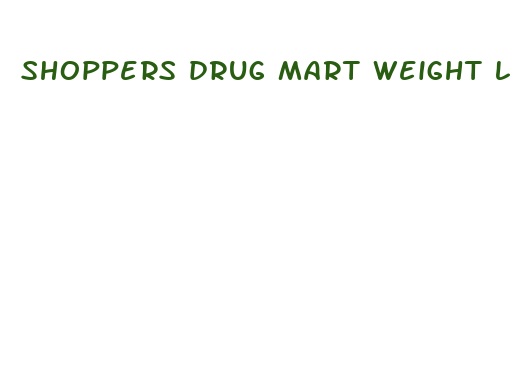 shoppers drug mart weight loss supplements