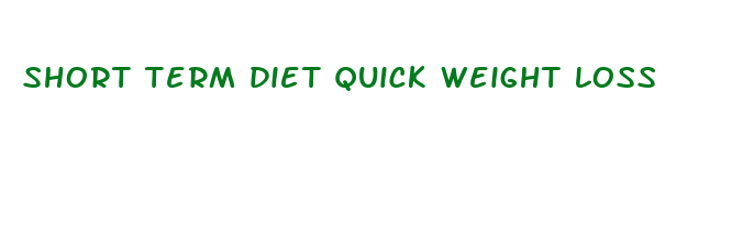 short term diet quick weight loss