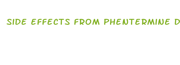 side effects from phentermine diet pills