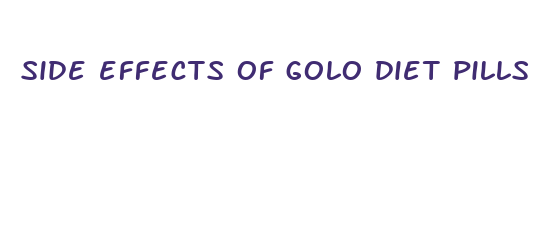 side effects of golo diet pills