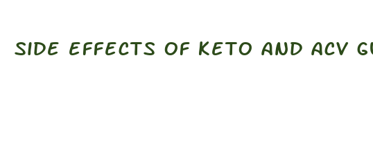 side effects of keto and acv gummies