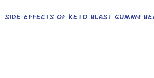 side effects of keto blast gummy bears