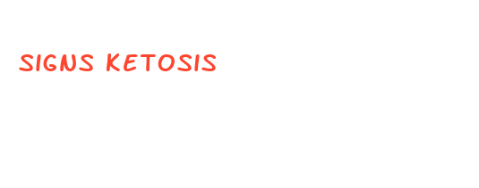 signs ketosis