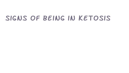 signs of being in ketosis