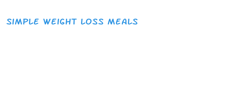 simple weight loss meals