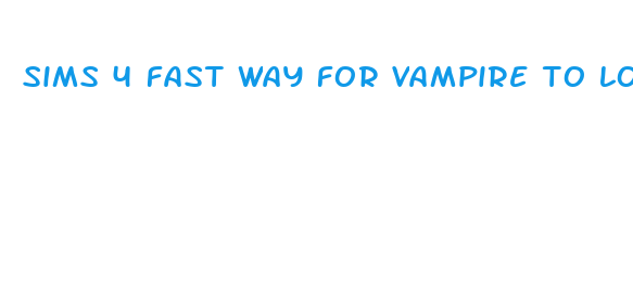 sims 4 fast way for vampire to lose weight