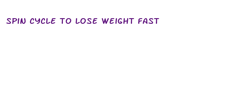 spin cycle to lose weight fast