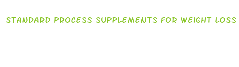 standard process supplements for weight loss