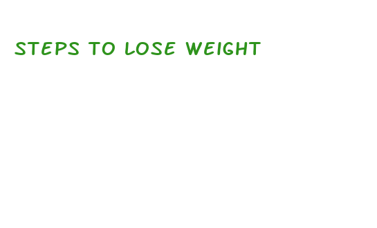 steps to lose weight