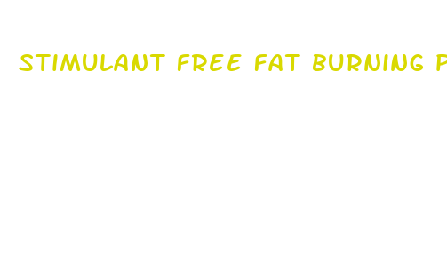 stimulant free fat burning pills