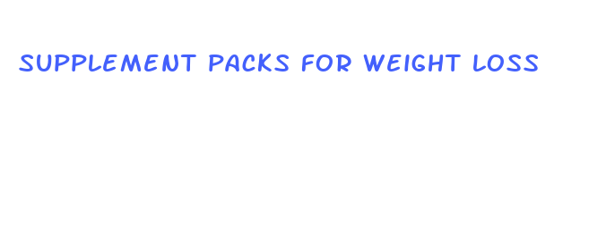 supplement packs for weight loss