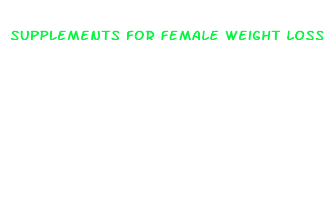 supplements for female weight loss