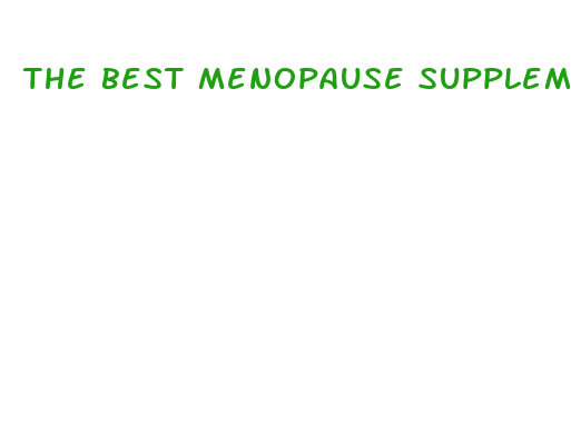 the best menopause supplement for weight loss