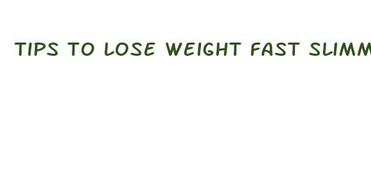 tips to lose weight fast slimming world