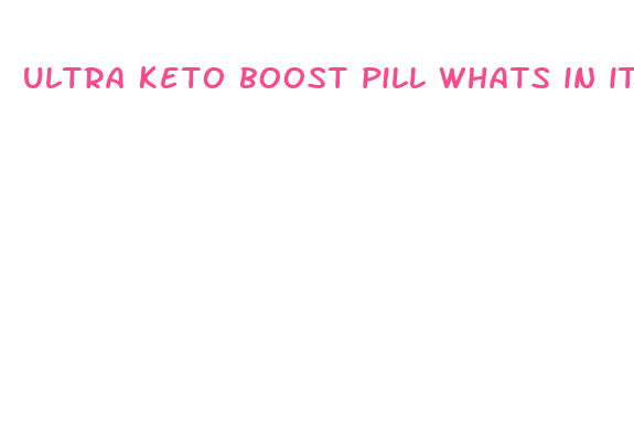 ultra keto boost pill whats in it