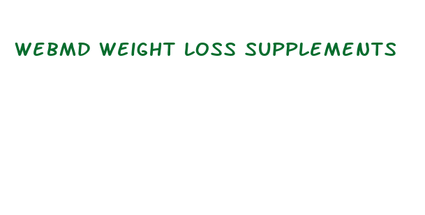 webmd weight loss supplements